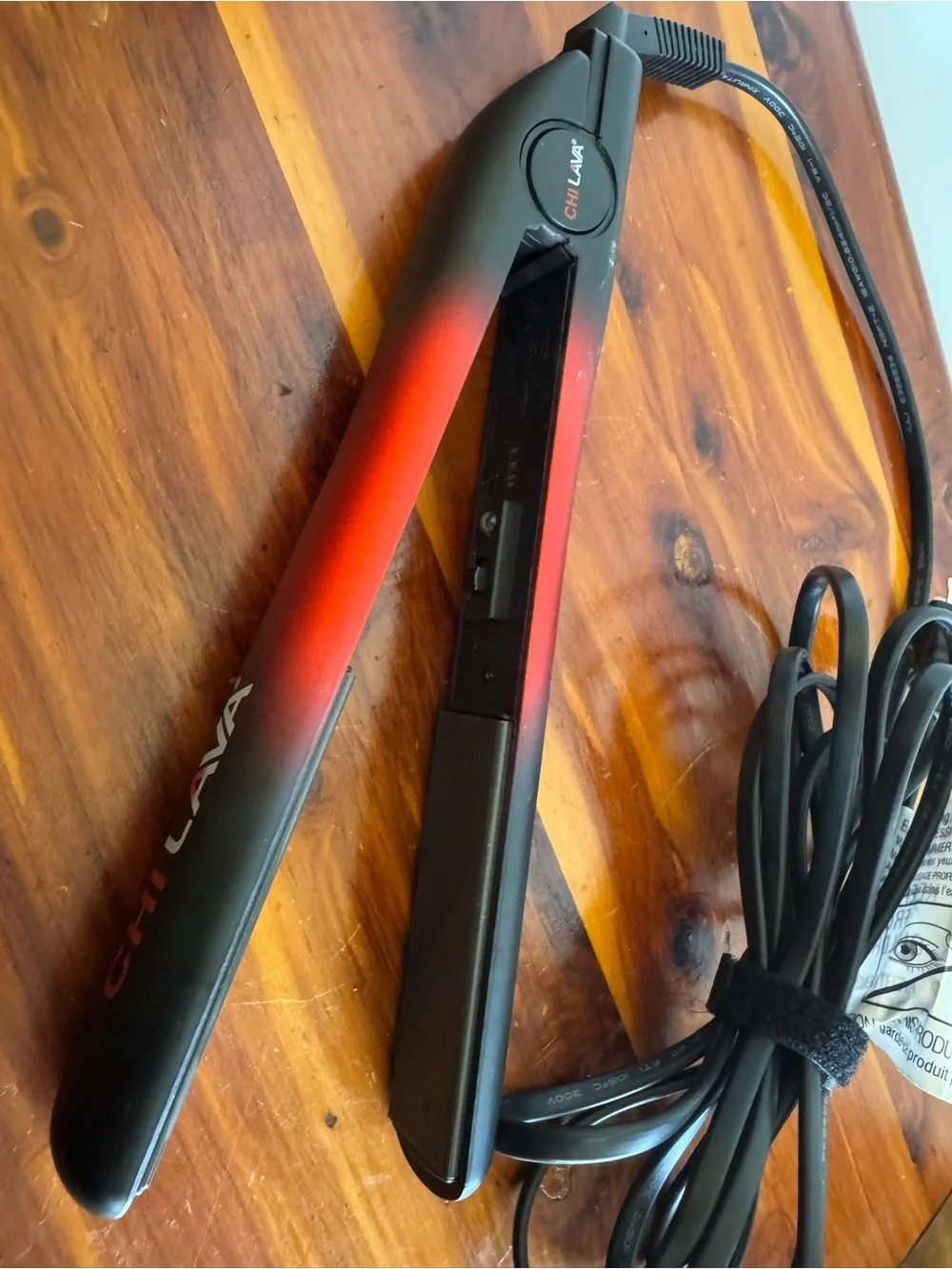 CHI LAVA Red and Black Straightener -  Flat Iron